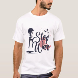 Camiseta "Paz por guerra" - Detener la guerra