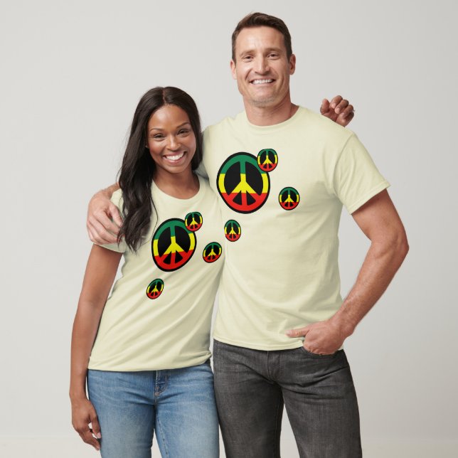 Camiseta Paz rasta (Unisexo)