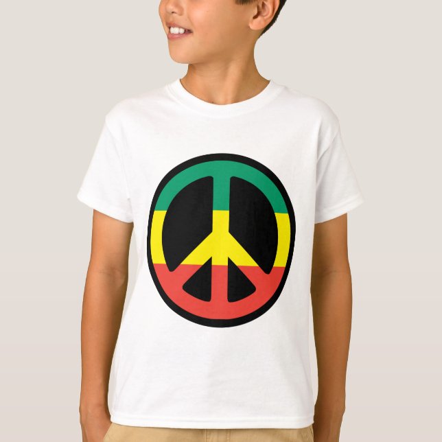 Camiseta paz rasta (Anverso)