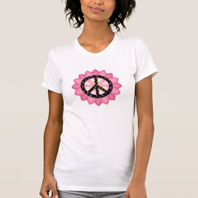 Camiseta Paz rosada (Anverso)