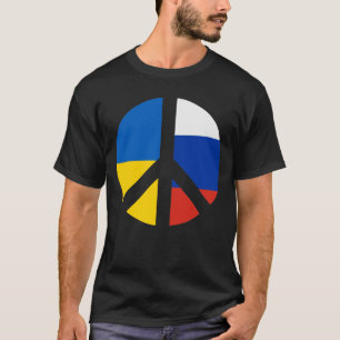 Camiseta Paz rusa ucraniana - Sin guerra con Rusia