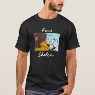 Camiseta Paz suave de leones y corderos