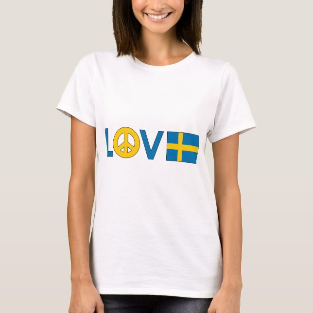 Camiseta Paz Suecia del amor (Anverso)