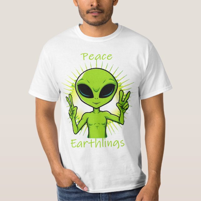 Camiseta Paz terrícolas (Anverso)