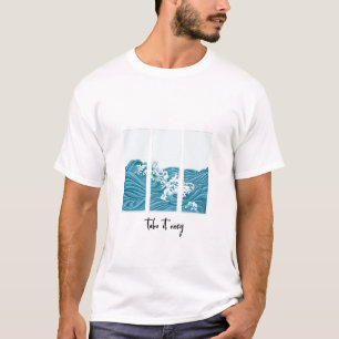 Camiseta PAZ – Texto en negrita angustiado con símbolo de p