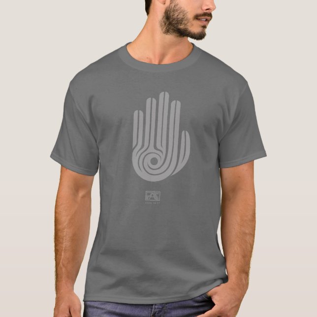 Camiseta Paz (tono gris) (Anverso)