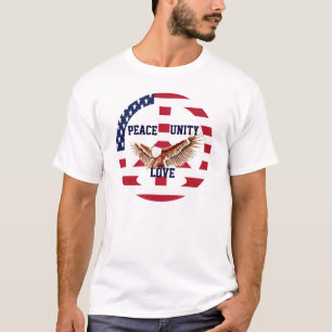 Camiseta Paz, Unidad y Amor_