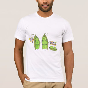 Camiseta Paz - Venimos en guisantes