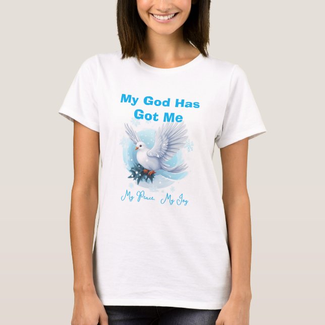 Camiseta Paz y alegría mi dios (Anverso)