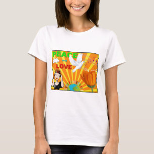 Camiseta Paz y Amor
