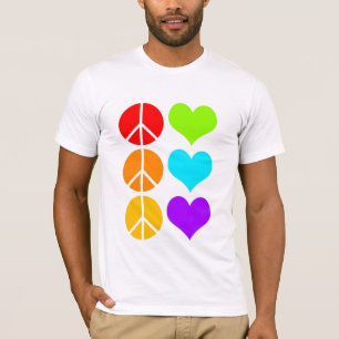 Camiseta paz y amor. [blanco]