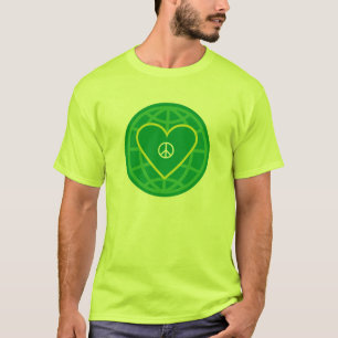 Camiseta Paz y amor en todo el mundo.