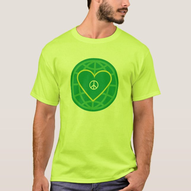 Camiseta Paz y amor en todo el mundo. (Anverso)