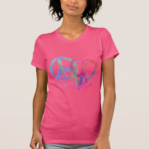 Camiseta Paz y amor Resumen original Arte para usar