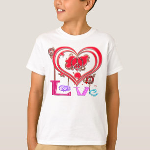 Camiseta Paz y amor retros