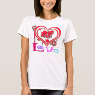 Camiseta Paz y amor retros