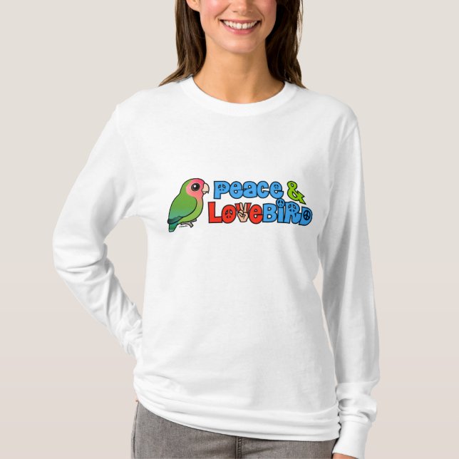 Camiseta Paz y Lovebird (Anverso)