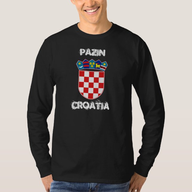 Camiseta Pazin, Croacia con escudo de armas (Anverso)