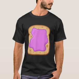 Camiseta PB J Grape Jelly en pan Funny coincidiendo Hallowe