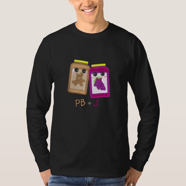 Camiseta Pb+j Mantequilla de cacahuete de cacahuete y vestu (Anverso)