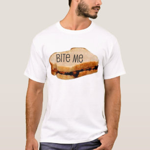 CAMISETA PB&J "ME MUERDEN" IMPRESIÓN DEL BOCADILLO