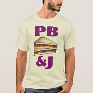 Camiseta PB&J Peanut Butter y Jelly Sandwich T-Shirt