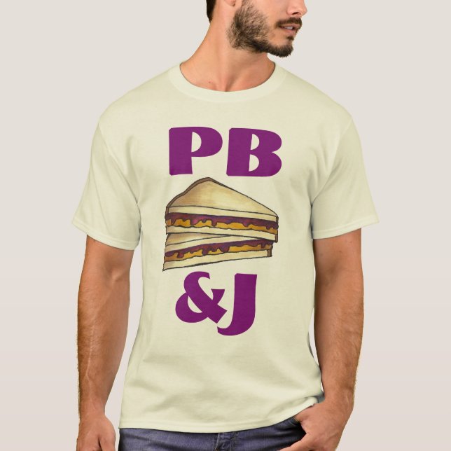 Camiseta PB&J Peanut Butter y Jelly Sandwich T-Shirt (Anverso)
