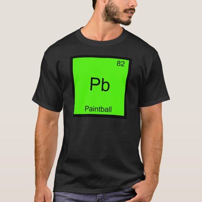 Camiseta Pb: Símbolo de elemento de química divertida de Pa (Anverso)