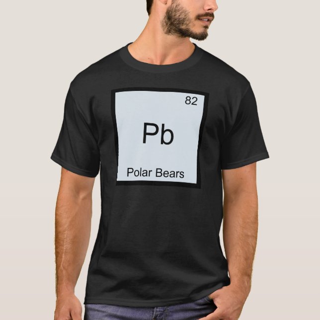 Camiseta Pb - Símbolo de elemento de química divertida para (Anverso)