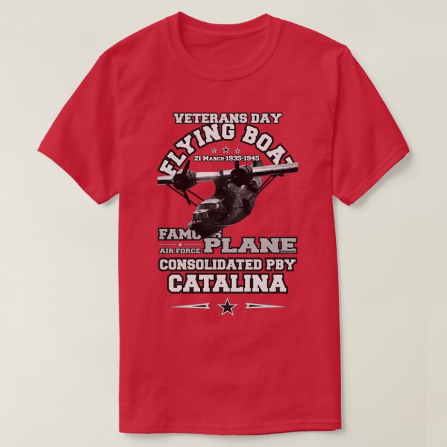 Camiseta PBY Catalina Flaying Bote (Diseño del anverso)