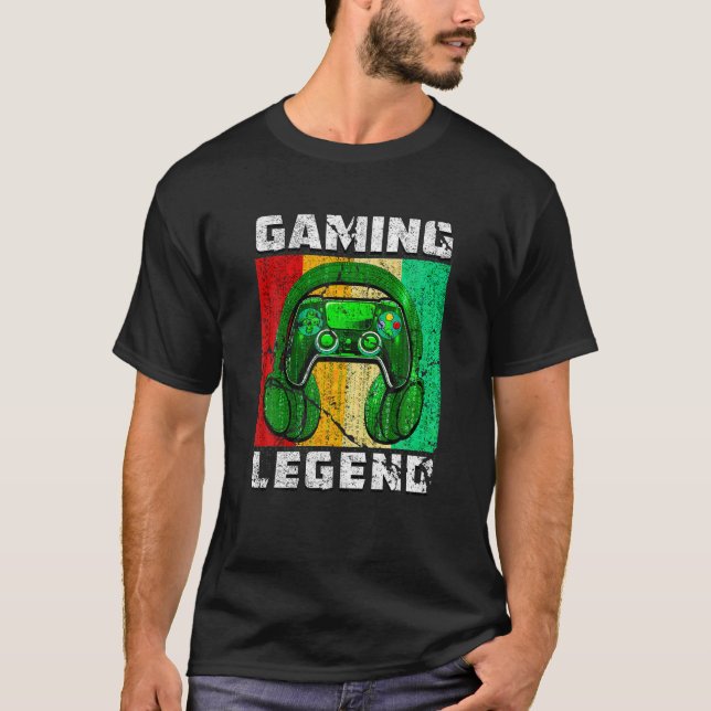 Camiseta PC Leyenda de juegos Regalo Son Brother Video Game (Anverso)