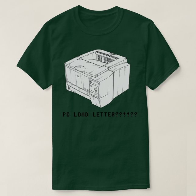Camiseta PC Load Letter (Diseño del anverso)