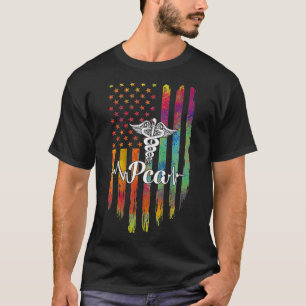 Camiseta PCA Caduceus Bandera Estadounidense Falla de coraz