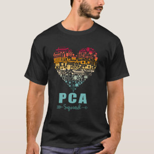 Camiseta PCA Corazón Divertido Vintage Atención Médica Asis