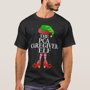 Camiseta Pca Cuidador Elfo Divertido Grupo de Pijama Coinci