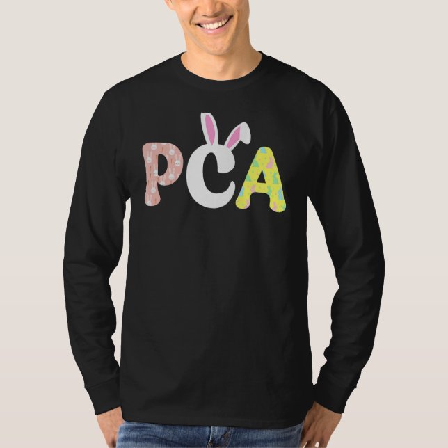 Camiseta Pca Enfermera Vida Stethoscope Scrub Día de Pascua (Anverso)