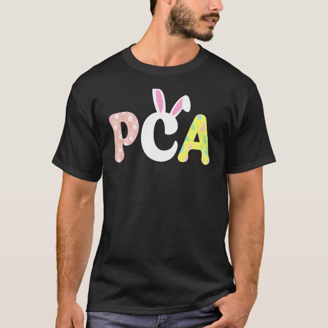 Camiseta Pca Enfermera Vida Stethoscope Scrub Día de Pascua (Anverso)