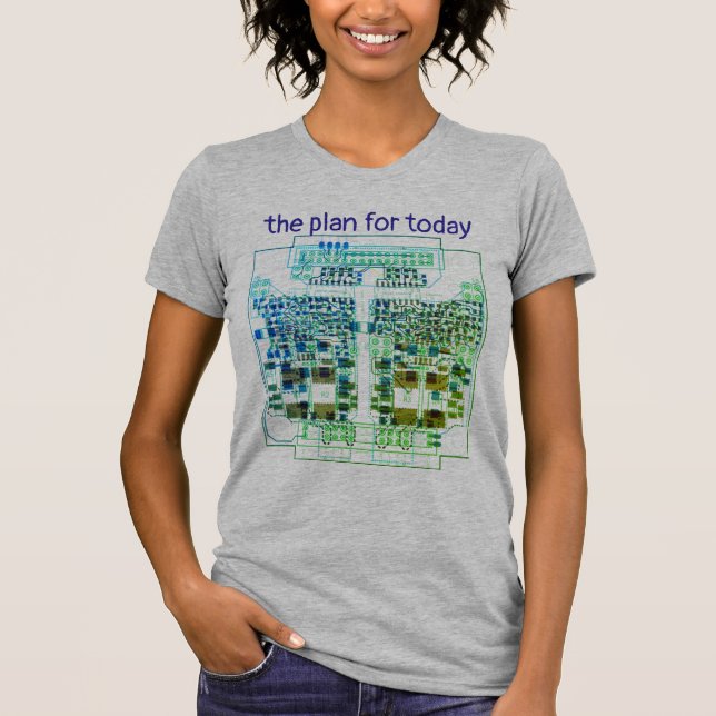 Camiseta PCB Printed Circuit Board Platinen-Shirt mit Plan  (Anverso)