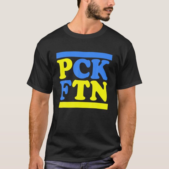 Camiseta PCK FTN - Puck Futin I Stand with Ukraine Support (Anverso)