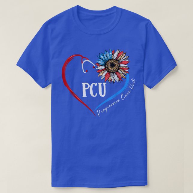 Camiseta PCU Unidad de Cuidados Progresivos Estetioscopio d (Diseño del anverso)