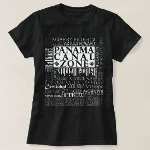 Camiseta PCZ - Ubicaciones de la zona del Canal de Panamá