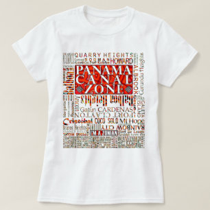 Camiseta PCZ - Ubicaciones de la zona del Canal de Panamá