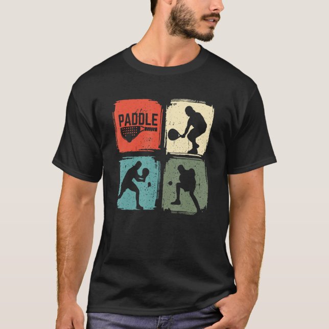 Camiseta Pdel Funny Padel Player Vintage Retro Regalo (Anverso)