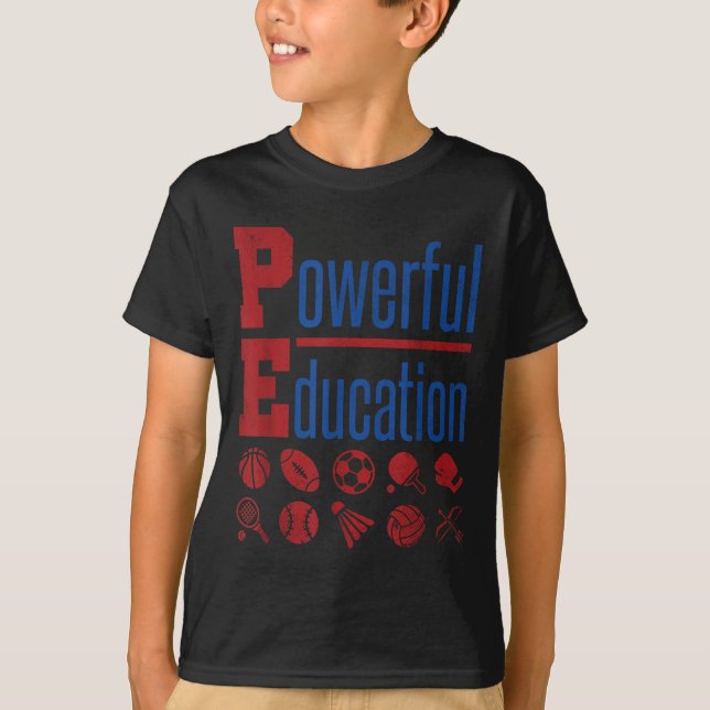 Camiseta Pe Teacher Gym Physical Education School Motivatio (Anverso)
