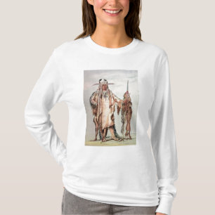 Camiseta PE-Toh-Pis-Beso indio Blackfoot, las costillas de