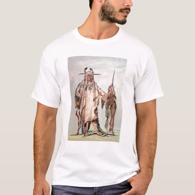 Camiseta PE-Toh-Pis-Beso indio Blackfoot, las costillas de (Anverso)