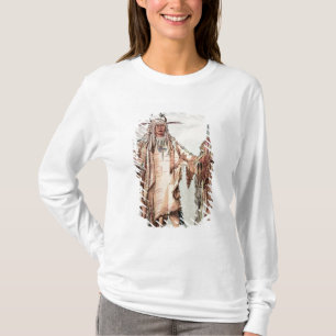 Camiseta PE-Toh-Pis-Beso indio Blackfoot, las costillas de