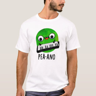 Camiseta Pea-ano Funny Music Veggie Pea Pun