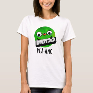 Camiseta Pea-ano Funny Music Veggie Pea Pun