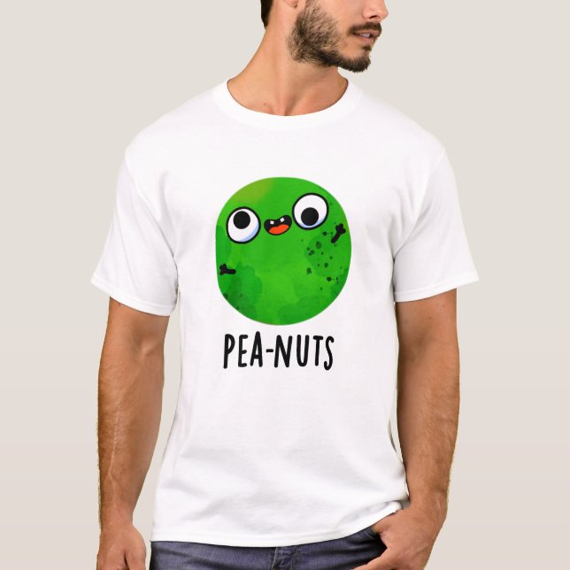 Camiseta Pea-nut Gracioso Crazy Pea Pun (Anverso)